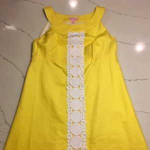 NWOT Lilly Pulitzer Yellow Shift Dress - size 4